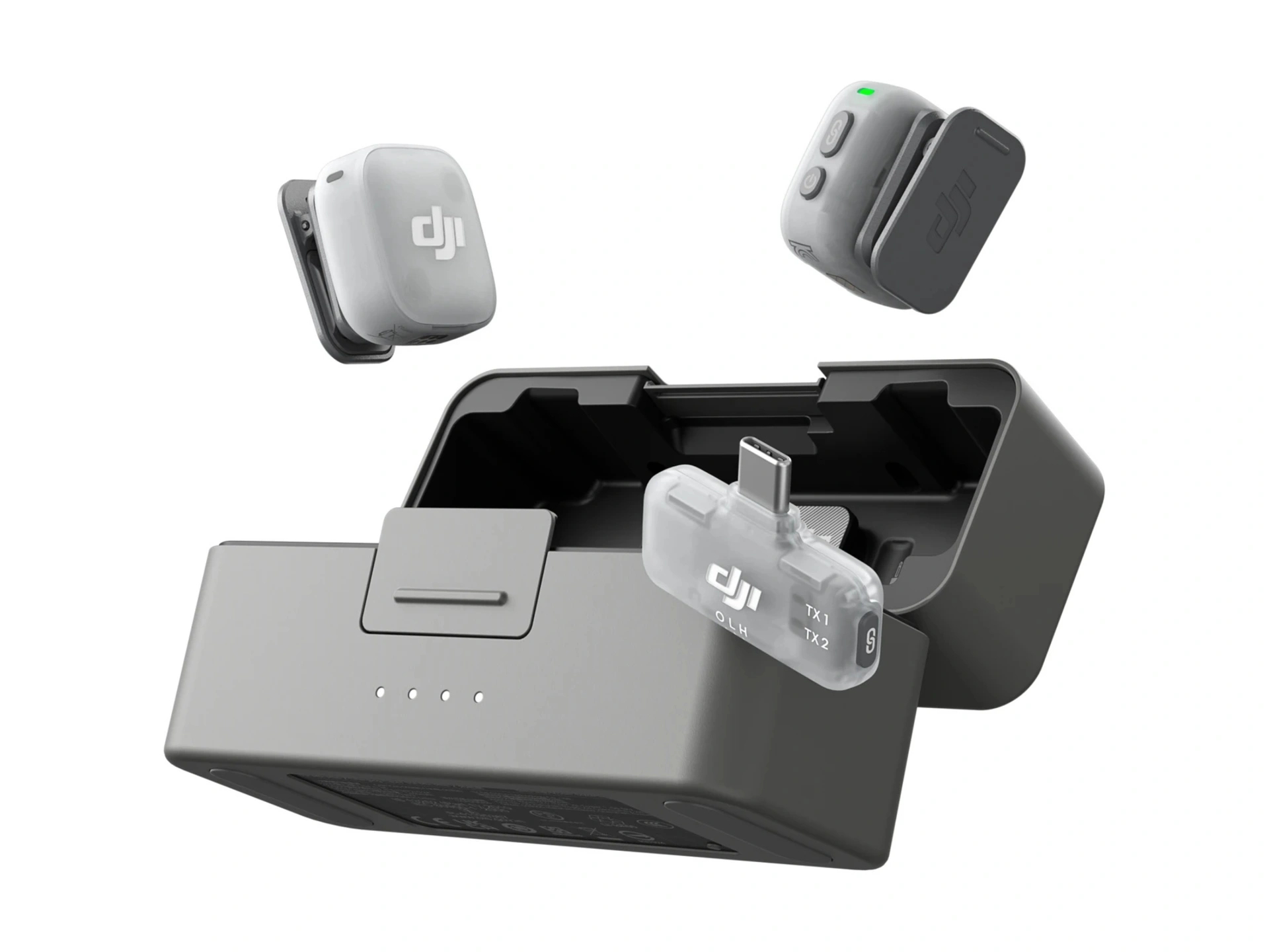 DJI Mic Mini 2 Mobile 2TX 1RX Charging Case
